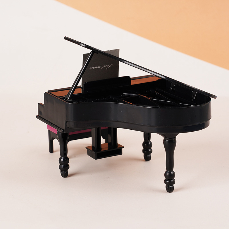 Sustainable Living Practices - 1:12 Dollhouse Miniature Piano W/Stool Instrument