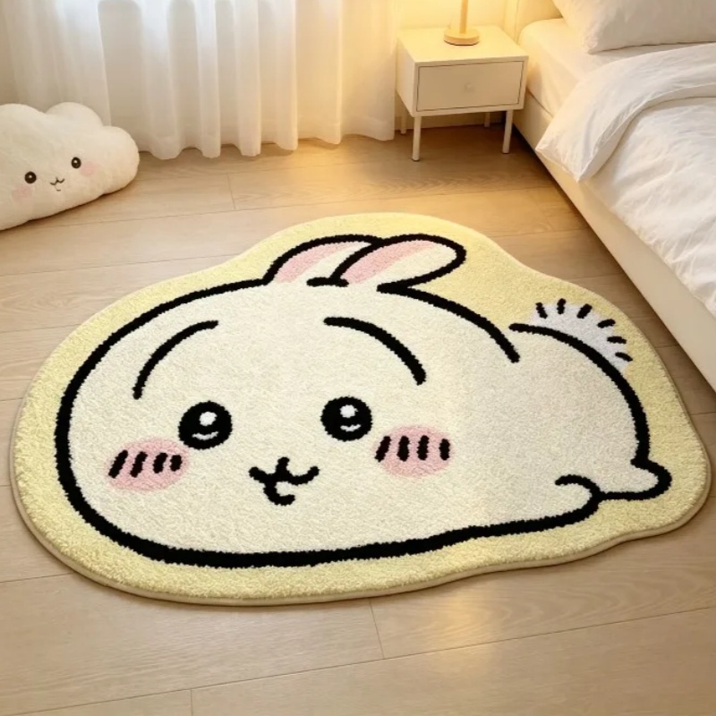 Sustainable Living Practices - -Chiikawa Cartoon Rug Anime Hachiware Usagi