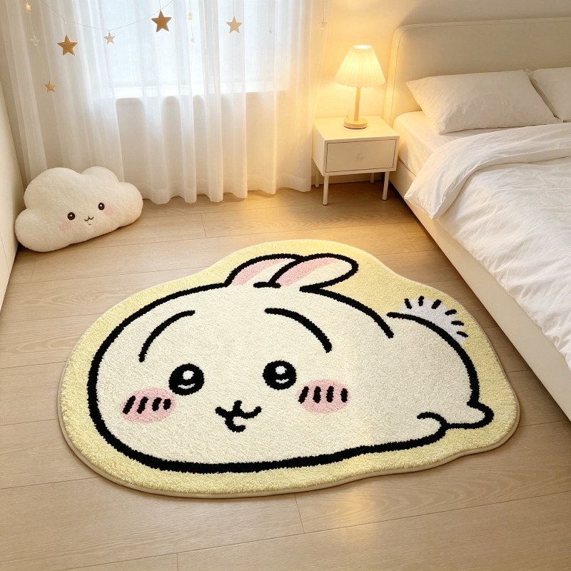 Sustainable Living Practices - -Chiikawa！！！ Cartoon Rug Anime Hachiware Usagi