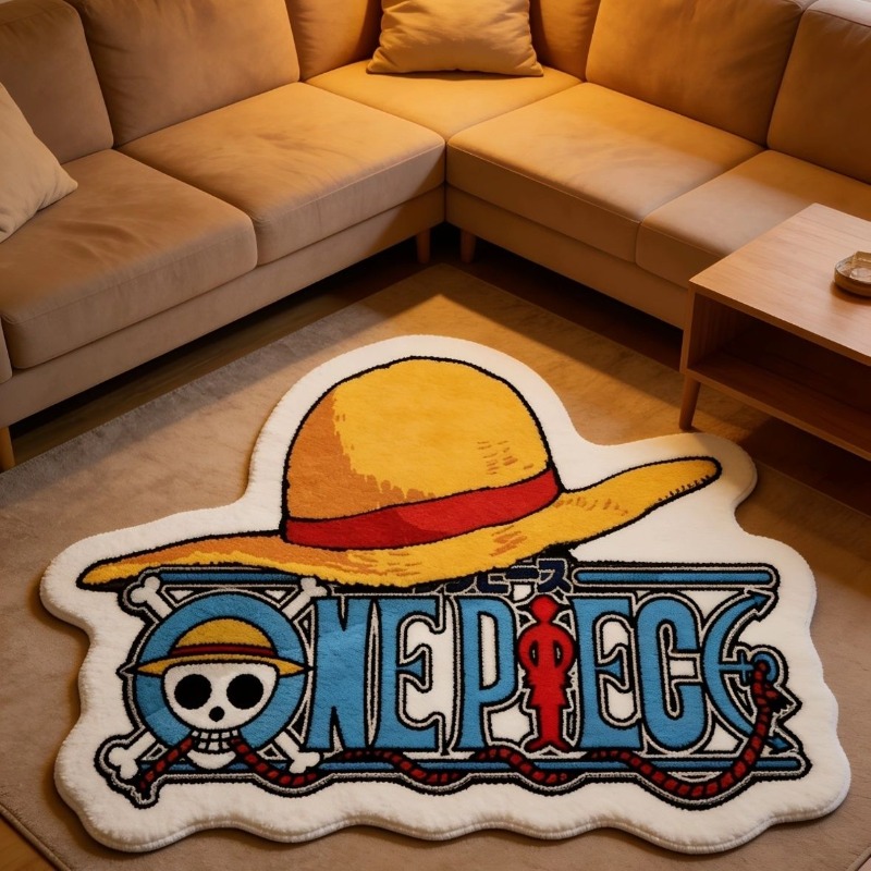 Sustainable Living Practices - One Piece Anime Spliced Area Rug