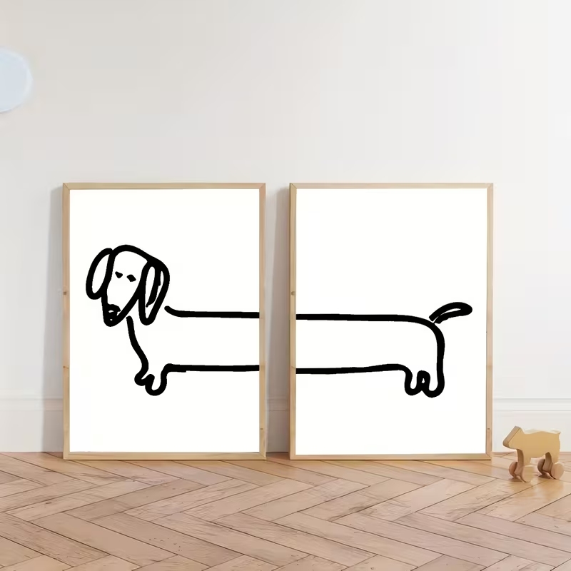 2PCS Modern Dachshund  Funny D - Sustainable Living Practices recension och pris