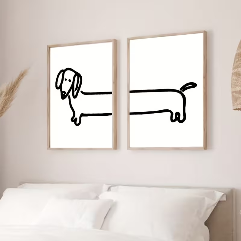 2PCS Modern Dachshund  Funny D - Sustainable Living Practices recension och pris