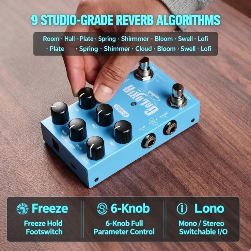 M-VAVE Reverb Guitar Pedal Fre - Sustainable Living Usa recension och pris